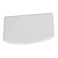 This plastic bowl scraper from CRESTWARE is designed for scraping dough, batter, or frosting from mixing bowls and work surfaces. The white scraper features a 5 3/4 in blade length and 3 3/4 in blade width, with no handle. It is made entirely of plastic and is not NSF certified.