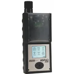 Portable multi-gas detector with LCD display for monitoring Lower Explosive Limit (LEL) gases. Configurable modes include LEL (CO), LEL (H2S), VOC (CO), and VOC (H2S). Black housing, powered by lithium-ion battery. Suitable for industrial environments such as refineries, chemical plants, and confined spaces where combustible and toxic gases may be present.