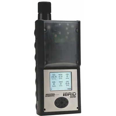INDUSTRIAL SCIENTIFIC MX6-K000R211 Multi-Gas Detector, LEL, LCD, Black, Li-Ion - Multi-Gas Detectors