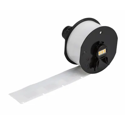 BRADY Precut Label Roll, Nylon, White, 450 Labels, 1 in x 1 in - Brady Precut Label Rolls