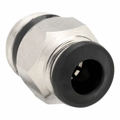 AIGNEP USA Nickel-Plated Brass Tube Fitting, 6 mm OD x 1/8 in Pipe, 5-Pack - Nickel-Plated Brass Tube Fittings