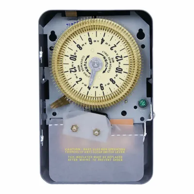 INTERMATIC Electromechanical Timer: 24 hr, 208-277V AC, SPDT - Electromechanical Timer Switches