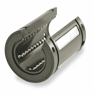 Dayton Linear Ball Bearing: 1/2 in Inside Dia, 230 lbf Dynamic Load Capacity - Open Linear Ball Bearings for Heavy-Load Applications