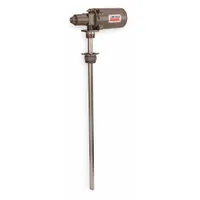 LINCOLN Air Drum Pump: Pump Only, 3.5:1, 6 gpm Max. Flow Rate, 120°F Max. Fluid Temp., Steel (MPN 4491)