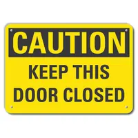 Caution Sign: Plastic, Mounting Holes Sign Mounting, 7 in x 10 in Nominal Sign Size, 0.055 in Thick (MPN LCU3-0275-NP_10x7)