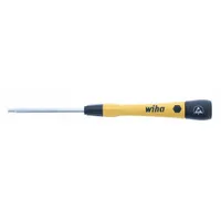 WIHA ESD-Safe Precision Hex Screwdriver: ESD Safe PicoFinish, Std Lg, 3 mm Tip Size (MPN 27556)