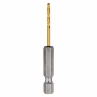 MILWAUKEE Hex Shank Drill Bit: 5/64", 135° Split Point, TiN-Coated HSS, Impact Rated, 2 PK (MPN 48-89-4602)