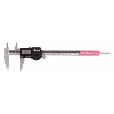 STARRETT 798B-8/ W/SLC Digital Caliper with SPC Output, IP67, 0-8 in / 0-200 mm - Digital Calipers with SPC Output for Harsh Environments
