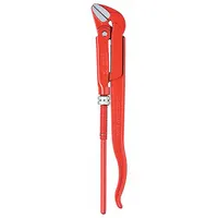 KNIPEX Pipe Wrench: Alloy Steel, 1 5/8 in Jaw Capacity, Serrated, 12 in Overall Lg, I-Beam, Chrome (MPN 83 20 010)