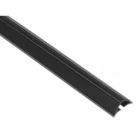 Self-adhesive smoke seal made of TPE in charcoal color, featuring a batwing shape for effective containment. Standard adhesive bond, 6 ft overall length. Used around door perimeters to limit smoke spread in building compartmentation