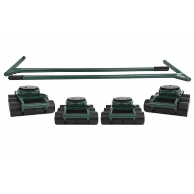 HILMAN ROLLERS Bull Dolly Kit: 144,000 lb, RS-BSP-72P - Machine Roller Kits