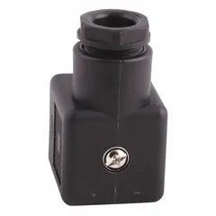 The Parker DX001 is a DIN Form B cable gland connector designed for securing and sealing cables entering enclosures, panels, or machinery. It provides strain relief and environmental protection in industrial plumbing and electrical installations.