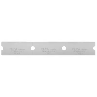 OLFA Razor Blade: 120 mm Blade Lg, 18 mm Blade Wd, 0.25 mm Blade Thick, GSB-1S - Straight-Edge Standard-Tip Replacement Utility Blades