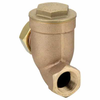 BELL & GOSSETT Steam Trap: Brass Body, Offset Design, 162 lb/hr, 3/4 in FNPT Inlet - Brass Offset Thermostatic Steam Traps
