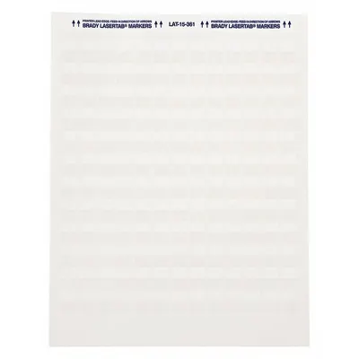 BRADY LAT-19-361-1 Polyester Wraparound Label - Brady Precut Label Sheets