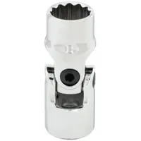 WESTWARD Socket: 1/2 in Drive Size, 1/2 in Socket Size, 12-Point, Std, Chrome