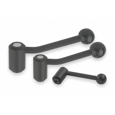KIPP Adjustable Handle: Steel, 3/8"-16 Thread, 14 mm Thread Lg - Adjustable Tension Levers with Threaded Hole