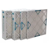 MERV 13 pleated air filter with synthetic media and a beverage board frame. Measures 30 in x 29 in x 2 in. Suitable for capturing airborne particles in commercial and industrial HVAC systems