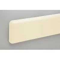 PETG crash rail and bumper guard in ivory color, 6 inches overall height and 12 feet overall length. Designed to protect walls from impact damage in high-traffic areas such as industrial facilities, warehouses, and loading docks