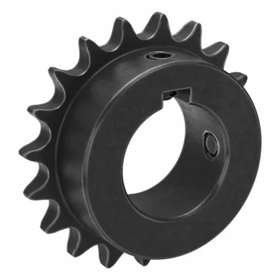 TSUBAKI Single Strand Sprocket: 40, For 1/2 in Chain Pitch, 1 7/16 in Bore Dia - Size 40 Fixed-Bore Roller Chain Sprockets