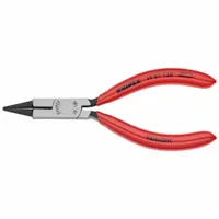 Round Nose Jewelers Plier: 1 1/16 in Max Jaw Opening, 5 1/8 in Overall Lg, 1 1/4 in Jaw Lg, Smooth (MPN 19 01 130)