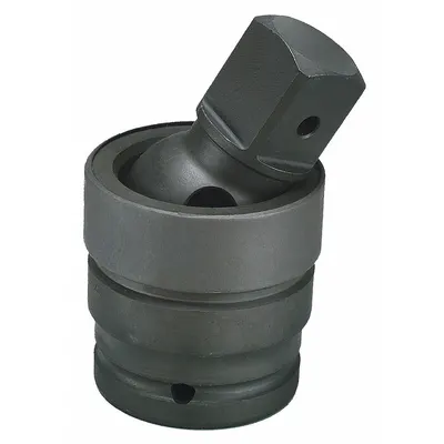 WRIGHT TOOL Impact Universal Joint: Black Oxide, 1 1/2 in Output Drive Size - 1-1/2" Drive Flex Impact Socket Adapters