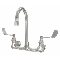 SANI-LAV Gooseneck Service Sink Faucet: Wall, Centerset, Cast Brass, Chrome, 0.5 gpm Flow Rate (MPN 204.5)