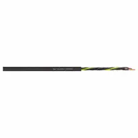 CHAINFLEX Control Cable: 14 AWG Conductor Size, 18 Conductors, PVC, Order by the Foot, Black (MPN CF150-UL-25-18)