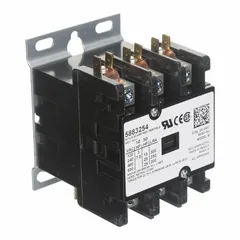 The YORK S1-5883254 is an electromechanical contactor used in HVACR systems to control power flow to compressors, fans, and other high-load components. It is commonly applied in commercial and industrial air conditioning and refrigeration units for reliable circuit management.