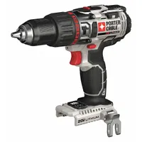PORTER CABLE Hammer Drill: 20V DC, Gen Purpose, 1/2 in Chuck, 2 Speeds, 21.2 ft-lb, 27,200 bpm (MPN PCC620B)