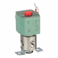 REDHAT Solenoid Valve: 3-Way, Normally Closed, 1/4 in Pipe Size, 24V DC, Direct Mount, NBR Seal (MPN 8320G202)
