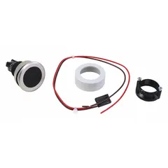 This replacement kit includes a black plastic mounting ring for push-button assemblies used with Series 392 telephones. It is designed to replace worn or damaged components in telephone communication systems. The kit contains a mounting ring and is intended for use with compatible telephones.