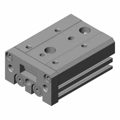 SMC Air Slide Table: 10 mm Stroke Lg, 8 mm Bore Dia, Mfr Part # MXS8-10, MXS Series - Pneumatic Slide Tables