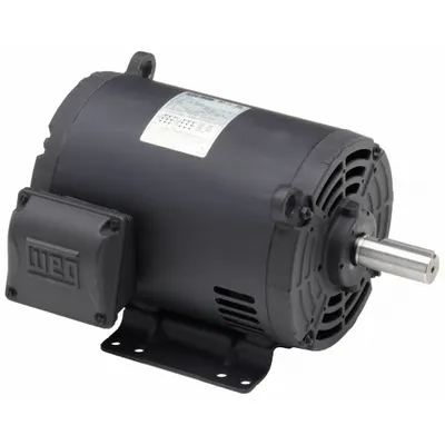 WEG General Purpose Motor: Rigid Base Mount, Open Drip Proof, 7 1/2 hp, 230/460V AC - Rigid Base 3-Phase General Purpose AC Motors