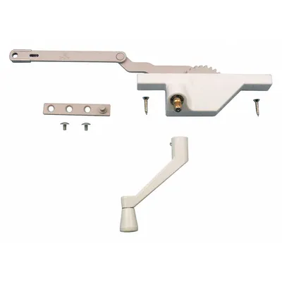 TRUE HARDWARE TH 23091 Left-Hand Casement Window Operator with Crank Handle - Awning & Casement Window Operators & Handles