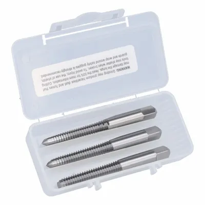 CLEVELAND Tap Kit: 5/16"-18 UNC, H3 / 3B, 2 Flute - Three-Piece Hand Tap Sets