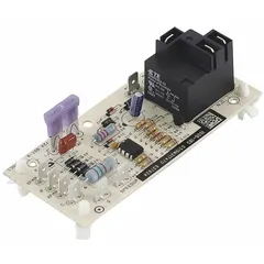 Replacement furnace control board for YORK gas furnaces. Manages ignition, blower, and safety functions. Used in residential and light commercial HVAC systems for maintaining proper heating operation.