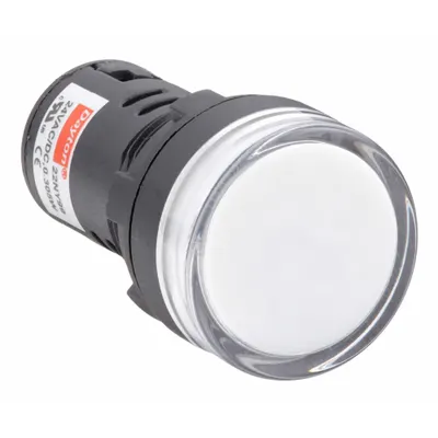 Dayton Raised Panel Light: 22 mm Panel Mounting Hole Dia, LED - LED Indicator Pilot Lights