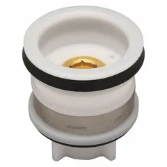 Rubber piston assembly for ZURN ZP6800 series flush valves. Controls water flow during flushing cycle. Suitable for use in commercial and institutional restroom facilities.
