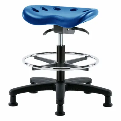 OEM Tractor Stool: Polyurethane, Ht Range 19 in to 26 1/2 in, 17 in Seat Wd - Polyurethane Lab Stools