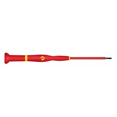 KNIPEX Insulated Precision Slotted Screwdriver: PRO WITTRON, Special Steel, 5/64 in Tip Size - Insulated Precision Slotted Screwdrivers