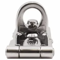 SUGATSUNE Hasp: Stainless Steel, 1 1/16 in Ht, 1 1/16 in Lg, 2 15/16 in Wd (MPN HP-75)