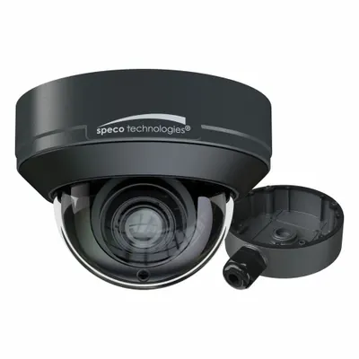 SPECO TECHNOLOGIES Camera: Dome, Zoom, 12 mm Max Focal Lg, 4MP, RJ45 - Varifocal Network IP Video Cameras