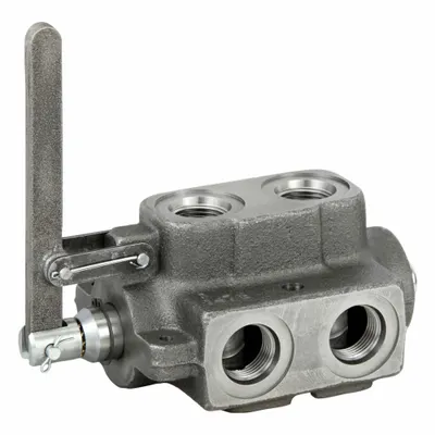 PARKER GRESEN Hydraulic Selector Valve: Four-Way / Two Positions, 35 gpm, 3,000 psi - Manual Hydraulic Selector Valves