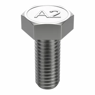 FOREVERBOLT Hex Head Cap Screw: Stainless Steel, A2, NL-19, M10-1.50, Coarse, 30 mm lg - A2 Stainless Steel Hex Head Cap Screws
