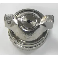 Replacement air cap for BINKS Model 2100 spray guns. Direct-fit component for precise air delivery in finishing applications such as painting and coating.