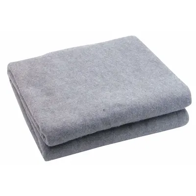 MEDSOURCE Blanket: Polyester, Gray, 60 in Wd - Standard Disposable Blankets