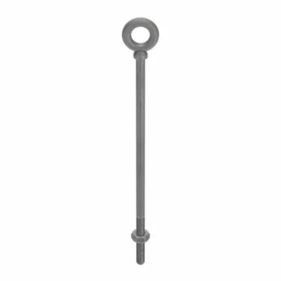 KEN FORGING Machinery Eye Bolt: With Shoulder, Steel, Galvanized, 1 1/4"-7 Thread Size - Machinery Eye Bolts with Shoulder