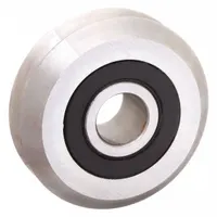 PBC LINEAR V-Guide Wheel Bearing: 1.21 in OD, 52100 Steel, For Size 2 V-Guide Rails, VWS2