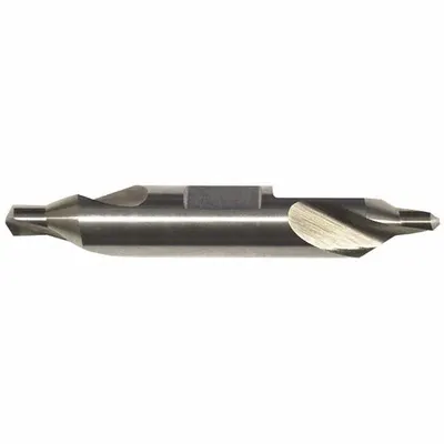 KEO Center Drill: Plain Type Hey, #8, 60°, 3 1/2 in Overall Lg - Plain-Tip Hey-Type Center Drills